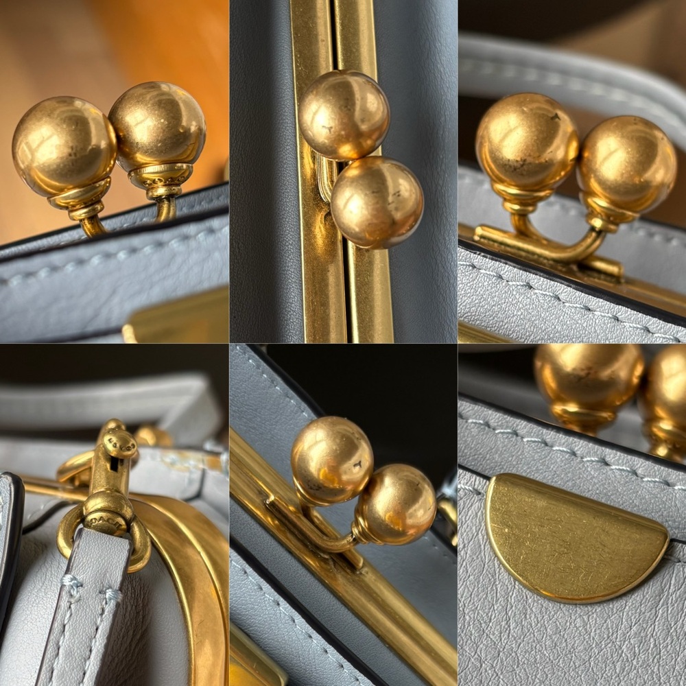 COACH Kisslock Dreamer 21 Bag Baby Blue - Picture 7 of 15
